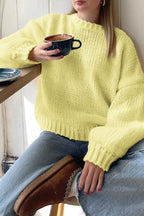 Jersey Amanda crema cuello redondo para capas
