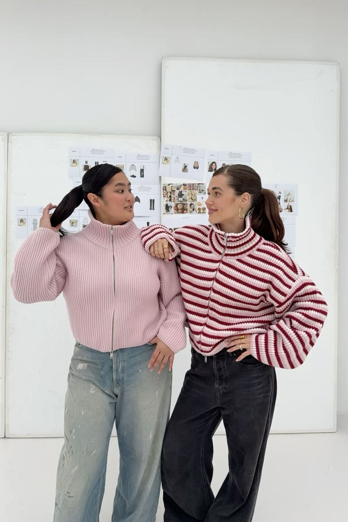 Daniela Cárdigan Oversized de Punto Canalé con Cremallera