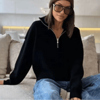 IMOGEN | Jersey con media cremallera