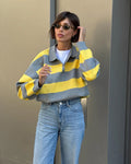 HARRIET | Jersey de punto a rayas con cuello en V