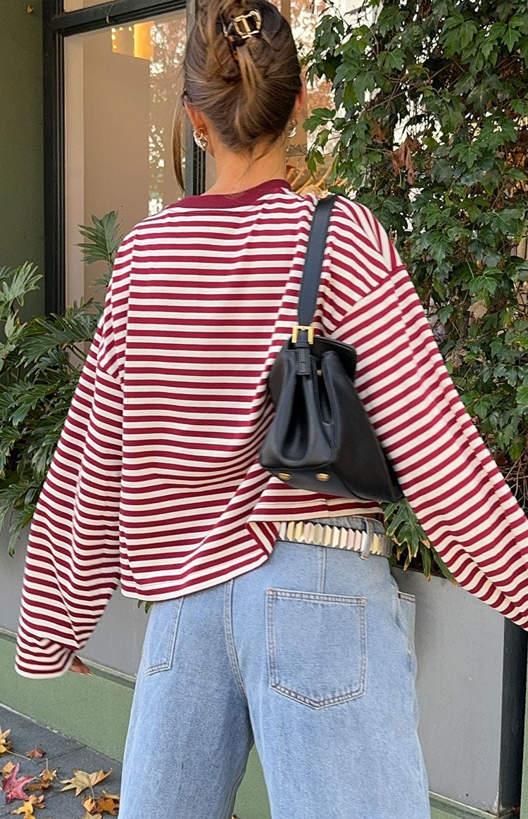 Vivien suéter oversize de punto a rayas