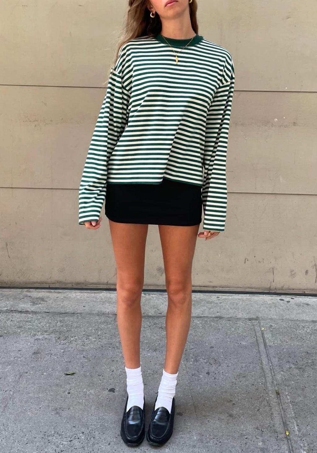 Vivien suéter oversize de punto a rayas