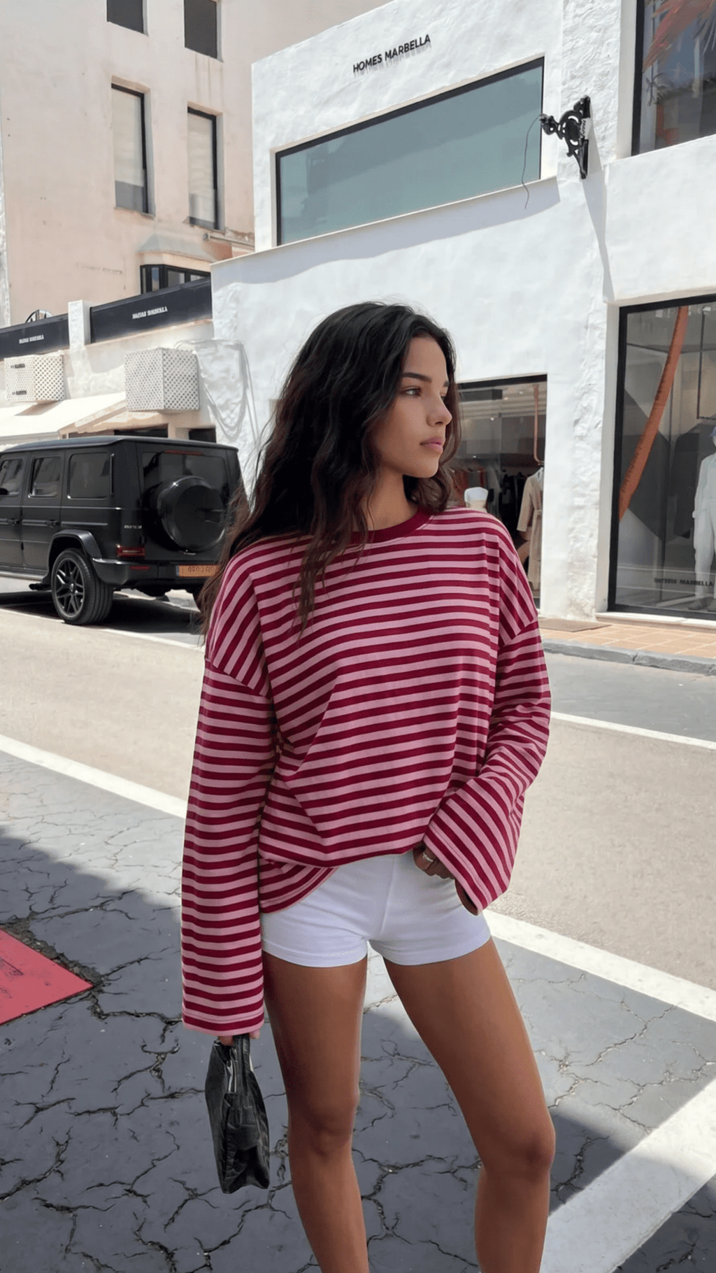 Vivien suéter oversize de punto a rayas