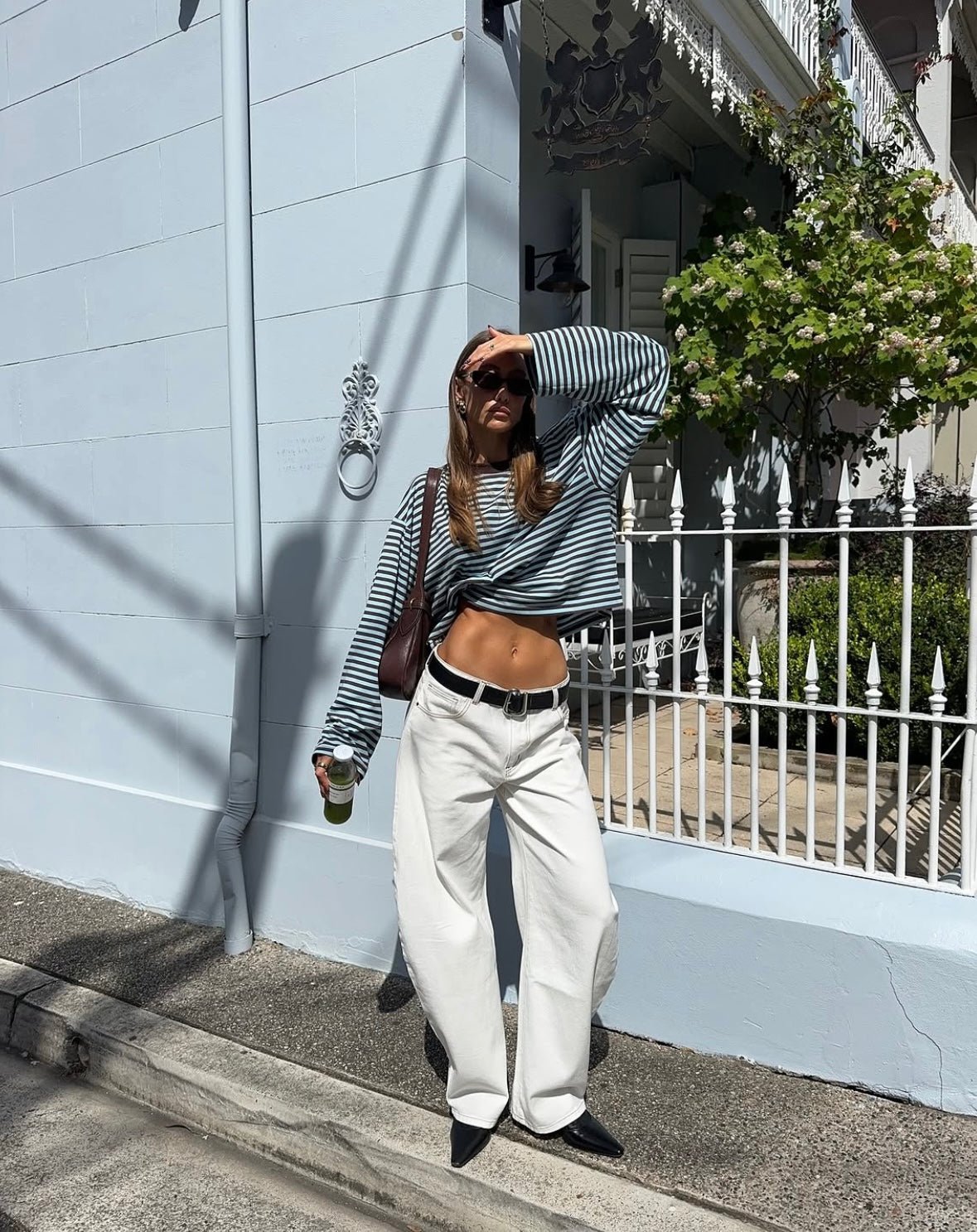 Vivien suéter oversize de punto a rayas