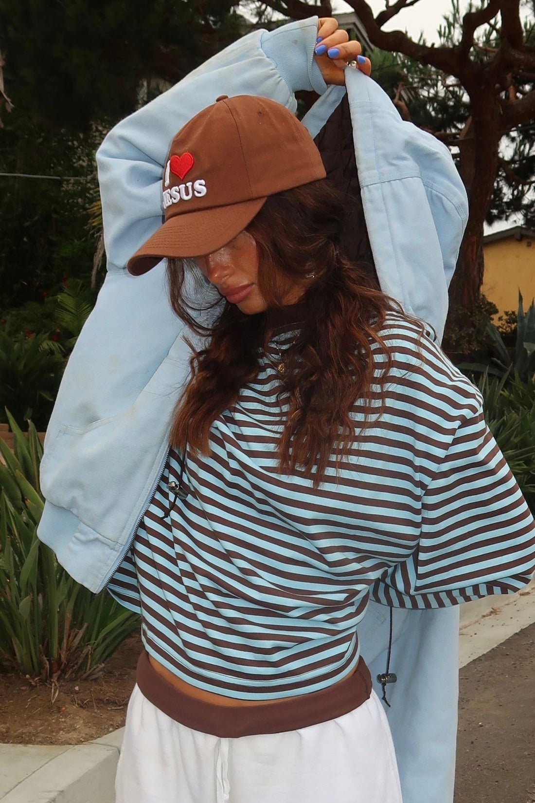 Vivien suéter oversize de punto a rayas