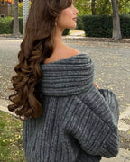 Aelwen jersey off-shoulder