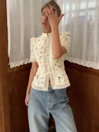VALENTINA | Cárdigan de encaje patchwork