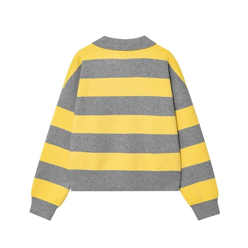 Elena jersey de rayas con cuello tipo polo