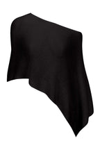 MARTINA | Top asimétrico tipo poncho transparente