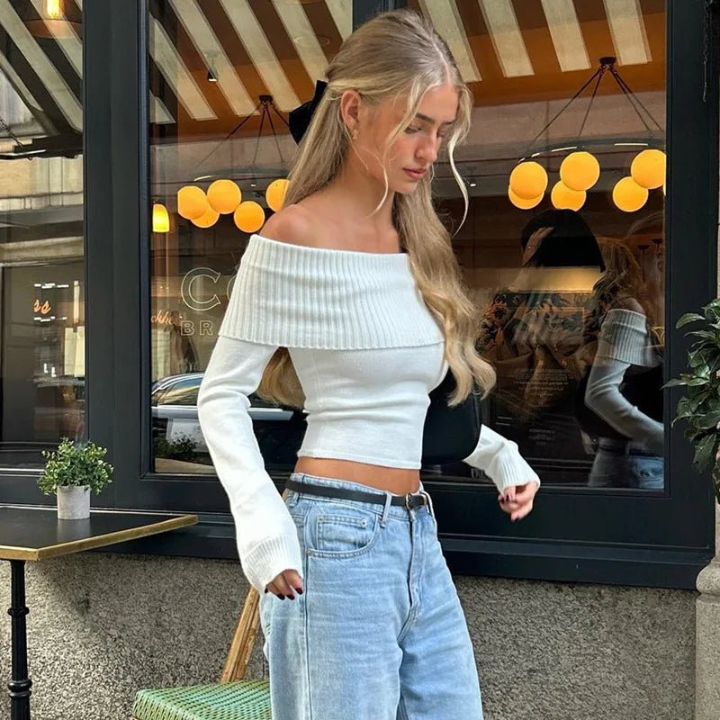 Suéter Nora de hombros descubiertos