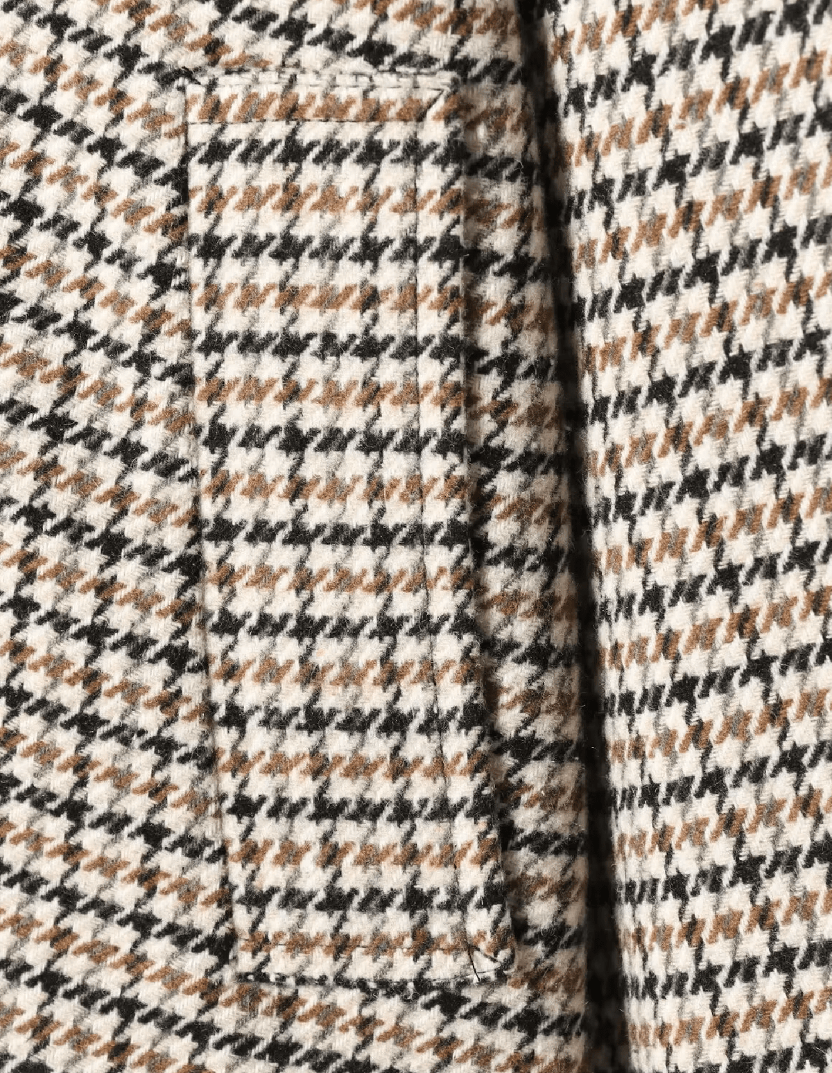Chaqueta corta Amelia con cuello alto y pata de gallo