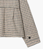 Chaqueta corta Amelia con cuello alto y pata de gallo