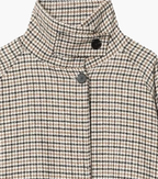 Chaqueta corta Amelia con cuello alto y pata de gallo