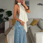 Elina top halter sin espalda