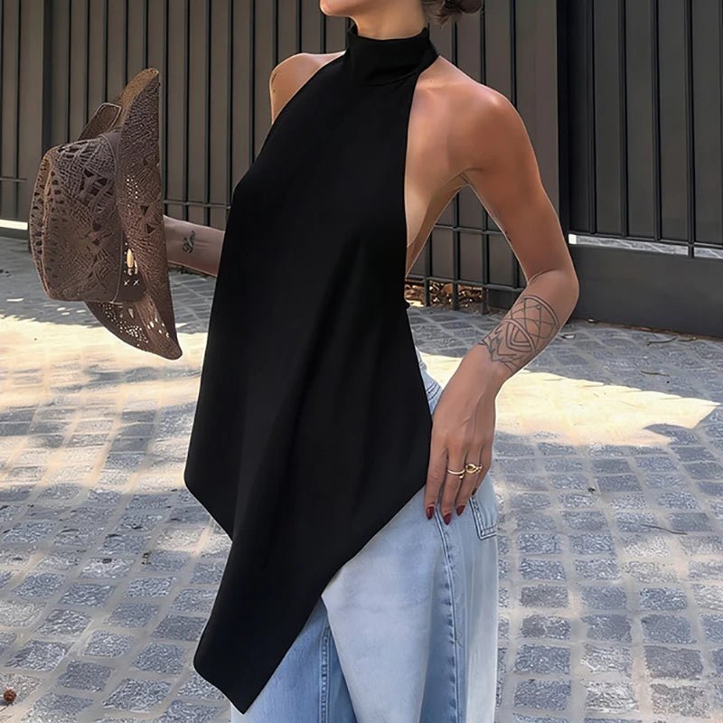 Elina top halter sin espalda