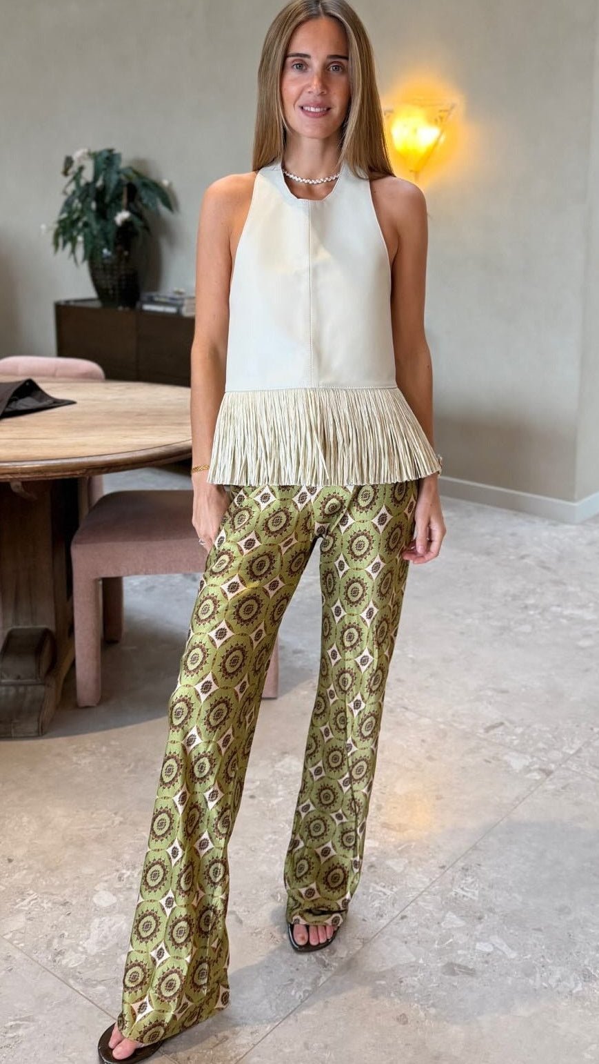 Aspen Top Bordado con Perlas