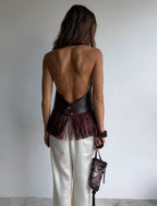 Aspen Top Bordado con Perlas