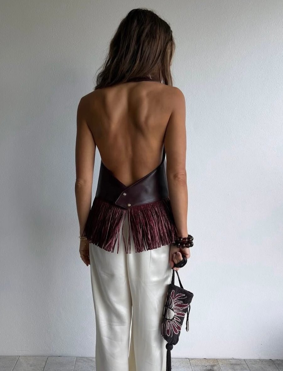 Aspen Top Bordado con Perlas