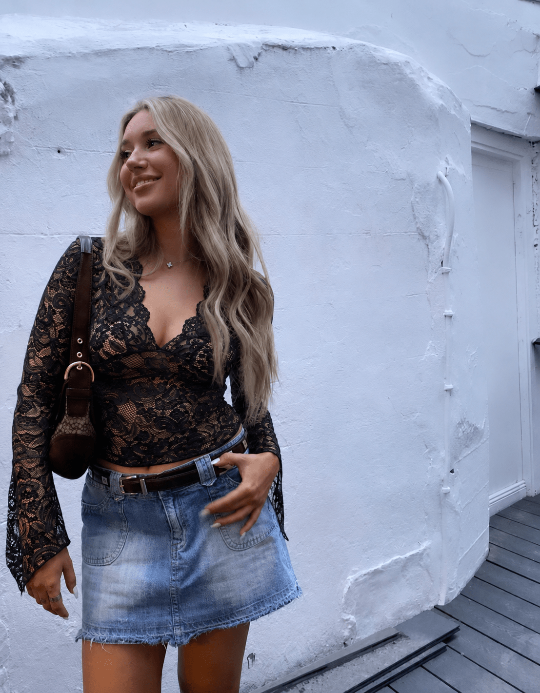 Sophia top de encaje con escote en V