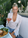 Sophia top de encaje con escote en V