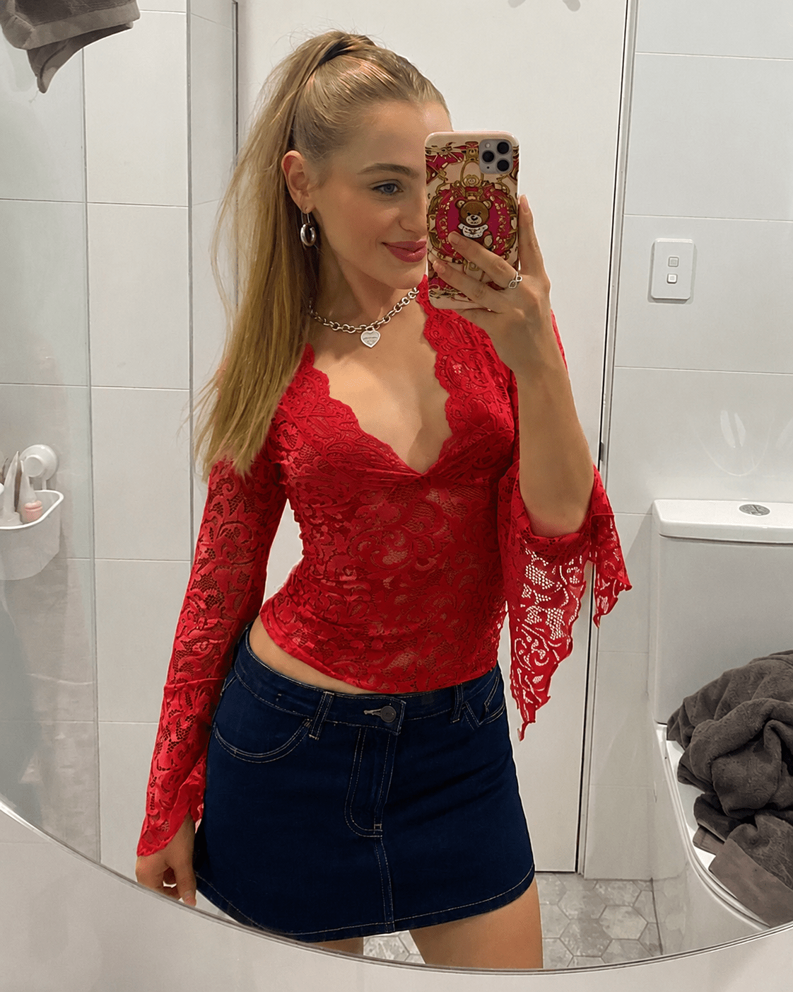 Sophia top de encaje con escote en V