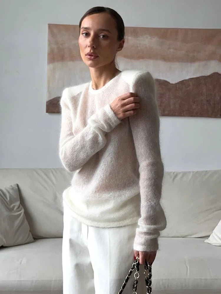 BEATRICE | Jersey ajustado transparente