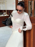 BEATRICE | Jersey ajustado transparente
