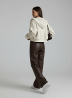 Pantalones clásicos Cassy de cuero vegano
