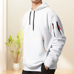 Sudadera con capucha para hombre con media cremallera – Comodidad y estilo moderno