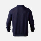 Sudadera a rayas con cuello con cremallera para hombre - Confort y estilo