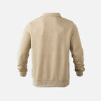 Sudadera a rayas con cuello con cremallera para hombre - Confort y estilo