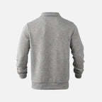 Sudadera a rayas con cuello con cremallera para hombre - Confort y estilo