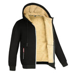 Sudadera con Capucha con Cremallera de Forro Polar para el Invierno