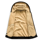 Sudadera con Capucha con Cremallera de Forro Polar para el Invierno