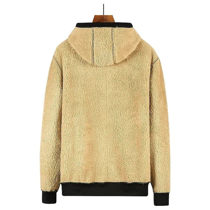 Sudadera con Capucha con Cremallera de Forro Polar para el Invierno