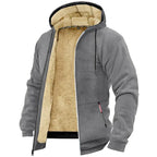 Sudadera con Capucha con Cremallera de Forro Polar para el Invierno