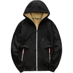 Sudadera con Capucha con Cremallera de Forro Polar para el Invierno