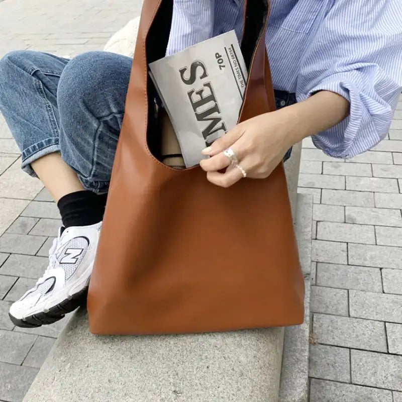 TERESA - Bolso para Clases Tote de Piel Flexible - OSMARA Fashion - vista 5