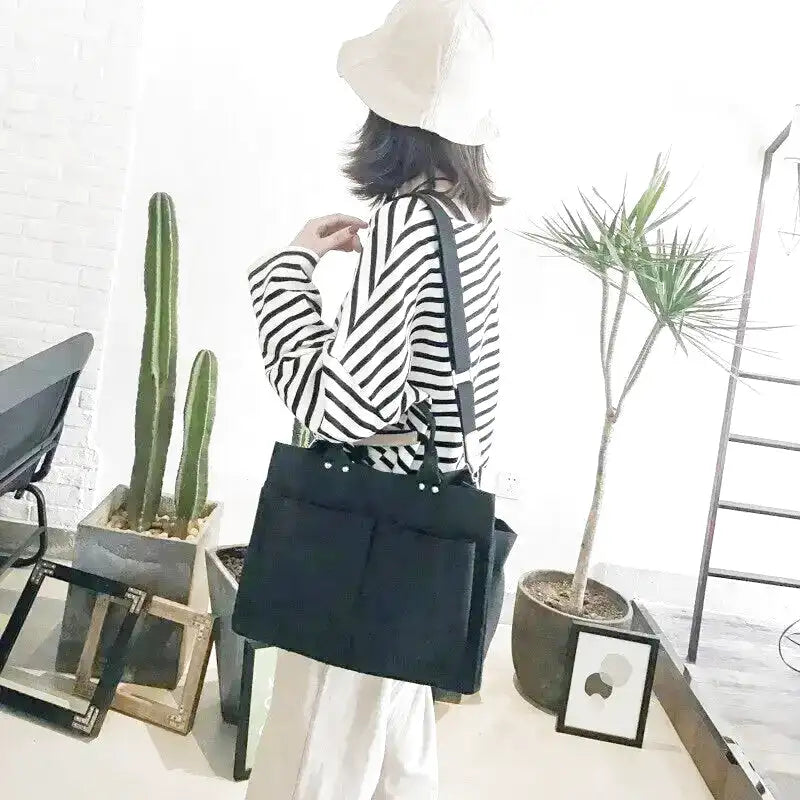 TERPSICHORE - Bolso Grande Multibolsillos de Lona Resistente