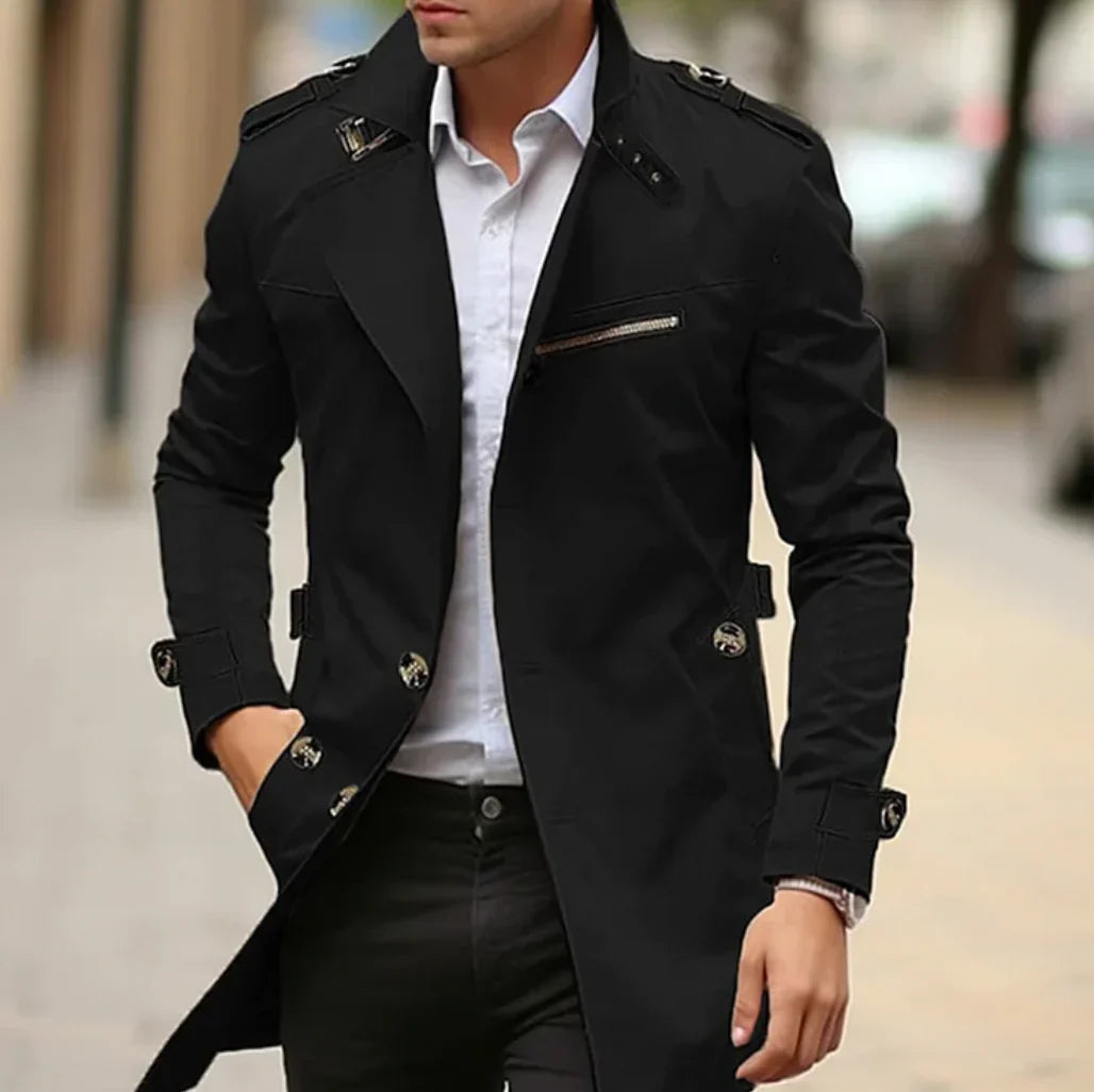 Gabardina elegante NELIO para hombres - Ideal para el otoño