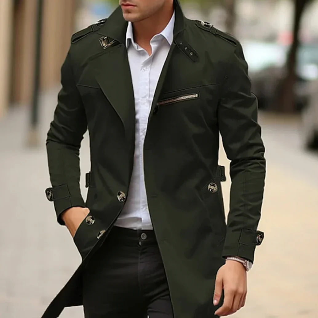 Gabardina elegante NELIO para hombres - Ideal para el otoño