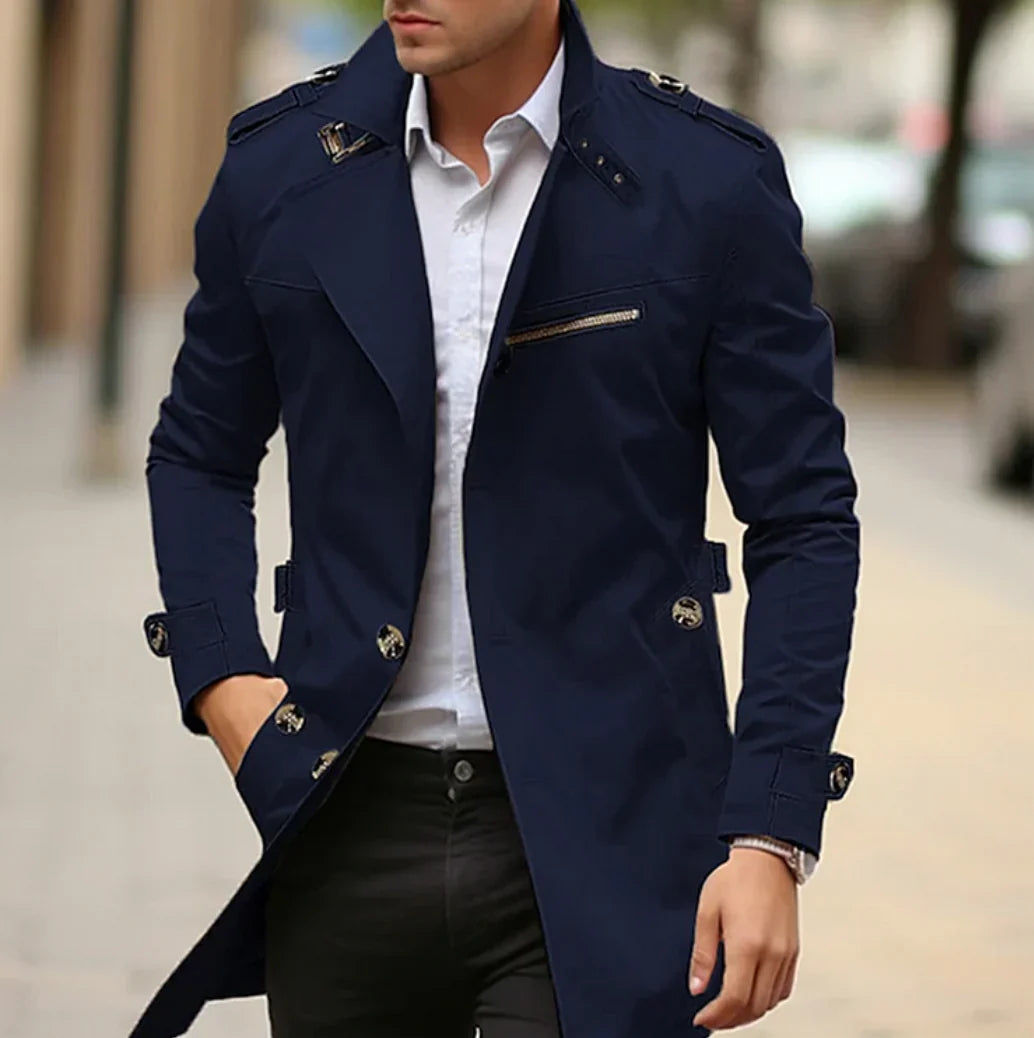 Gabardina elegante NELIO para hombres - Ideal para el otoño