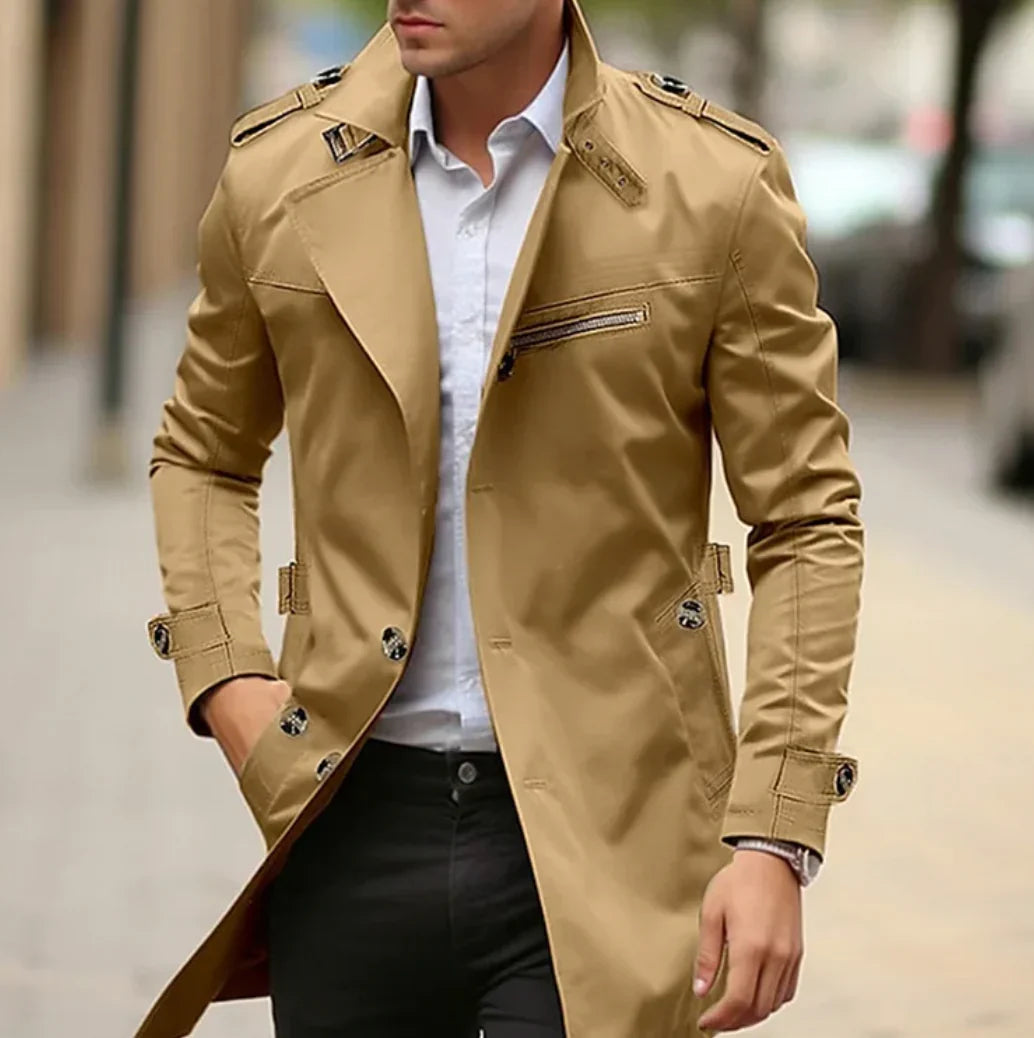 Gabardina elegante NELIO para hombres - Ideal para el otoño