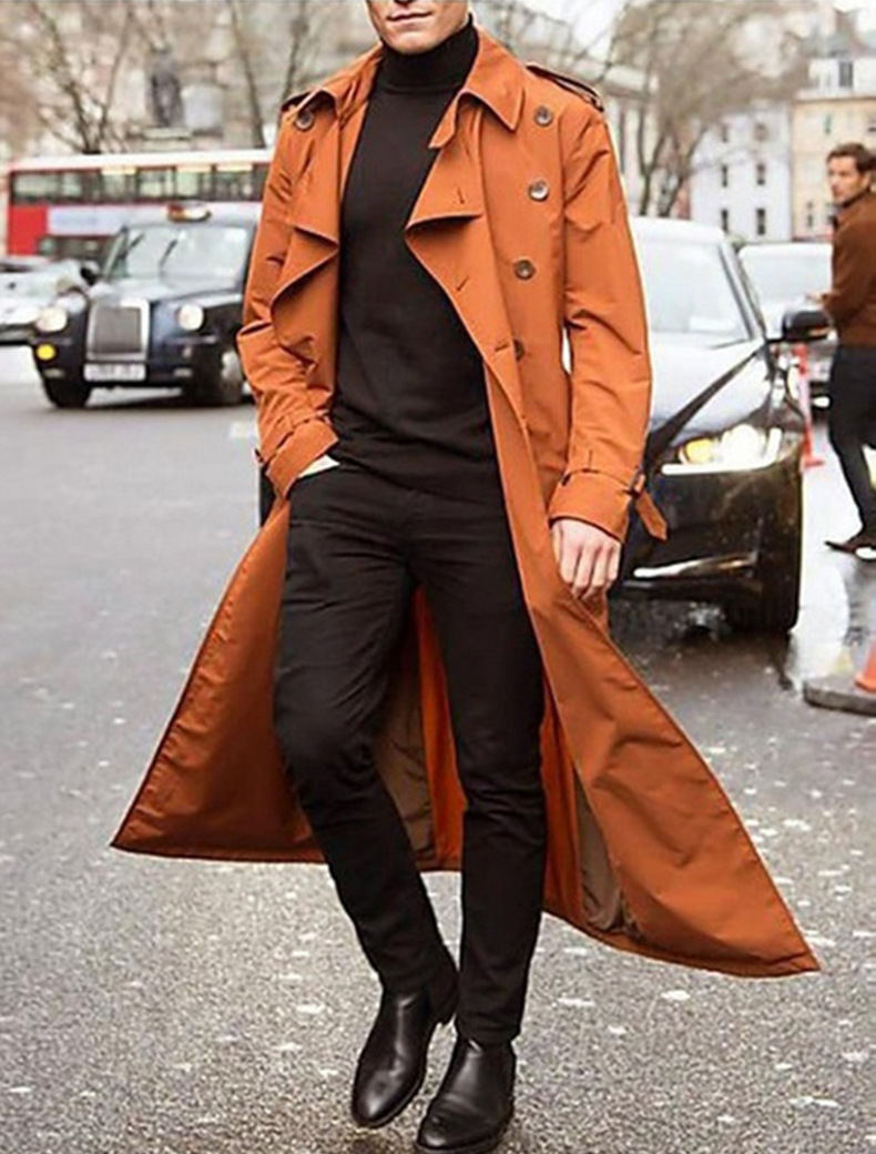 Gabardina elegante e impermeable para hombres