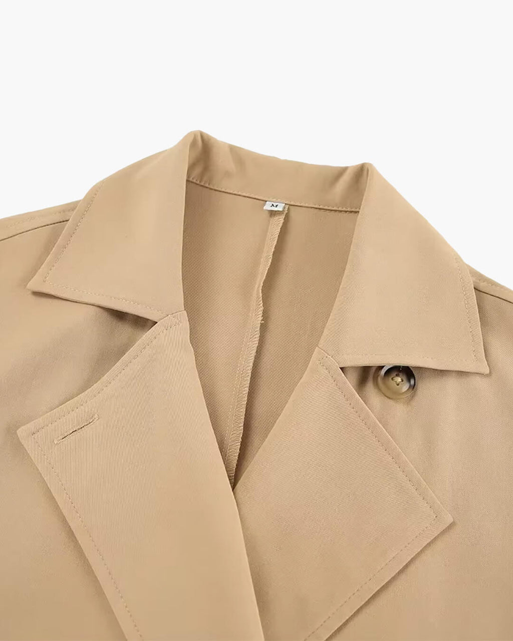 Trench Melissa clásico cruzado de doble botonadura