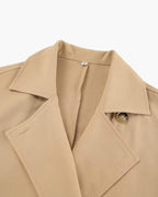 Trench Melissa clásico cruzado de doble botonadura
