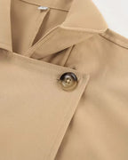 Trench Melissa clásico cruzado de doble botonadura