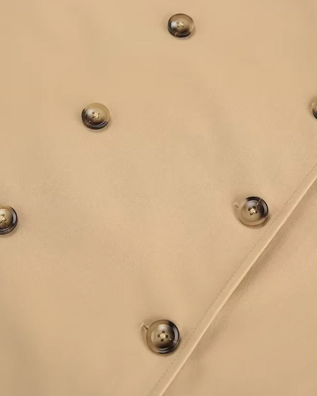Trench Melissa clásico cruzado de doble botonadura