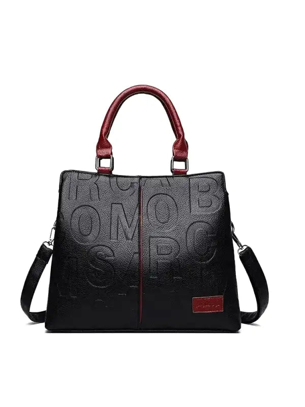 URANIE - Bolso Grande de Cuero Suave Resistente con Asa y Bandolera