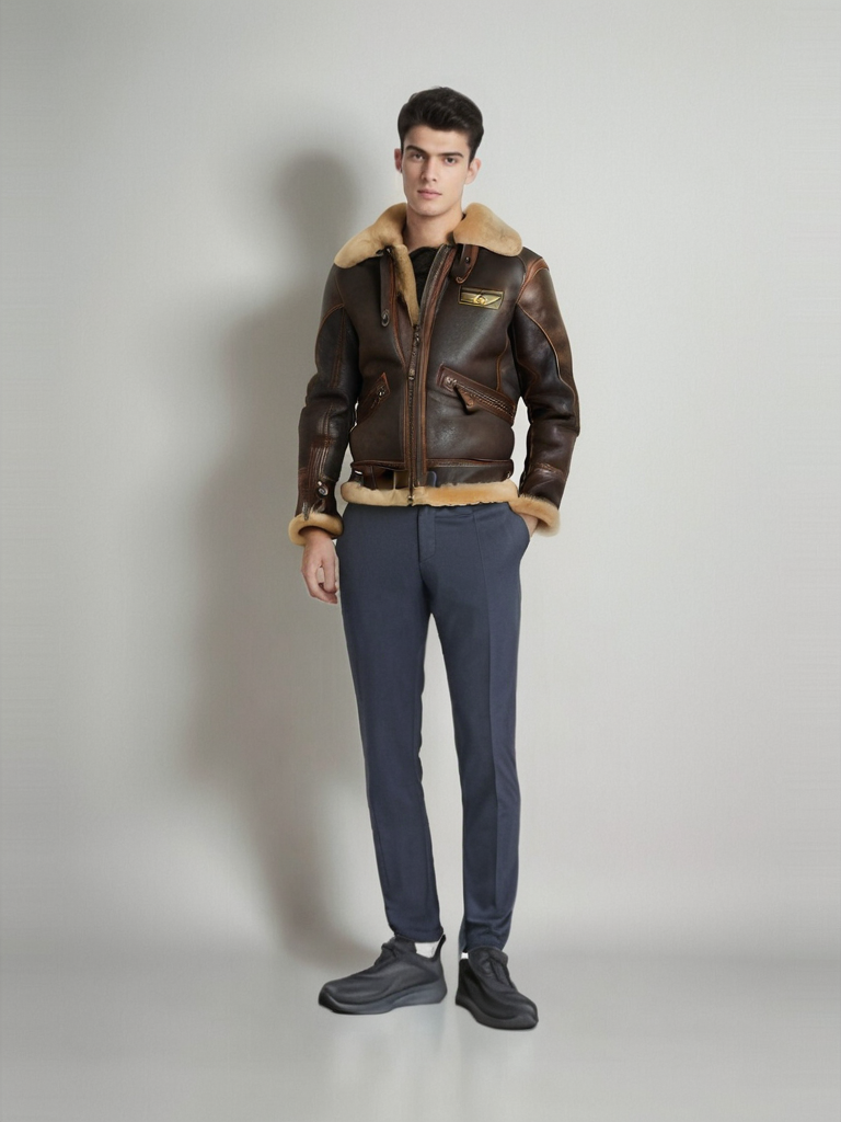 Chaqueta Aviador Hombre Moderna - Confort Moderno e Atemporal